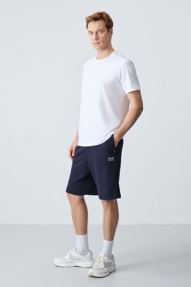 Tommy Life Tommy Life Men's Cotton-blend Sweat Shorts in Navy - 2