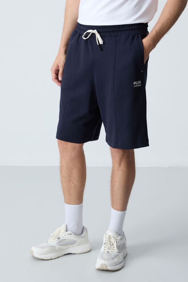 Tommy Life Tommy Life Men's Cotton-blend Sweat Shorts in Navy - 3