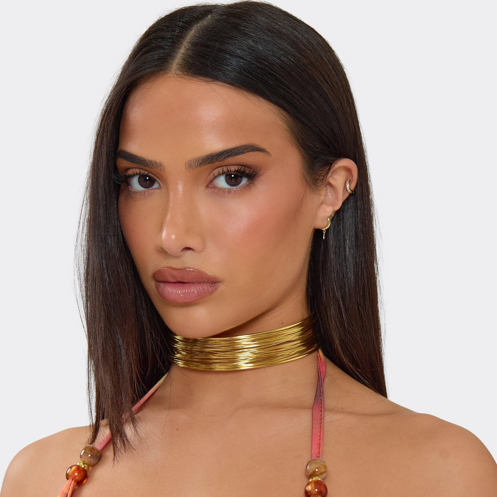 EGO EGO Gold Multi Strap Choker Necklace, Women's Size UK 0