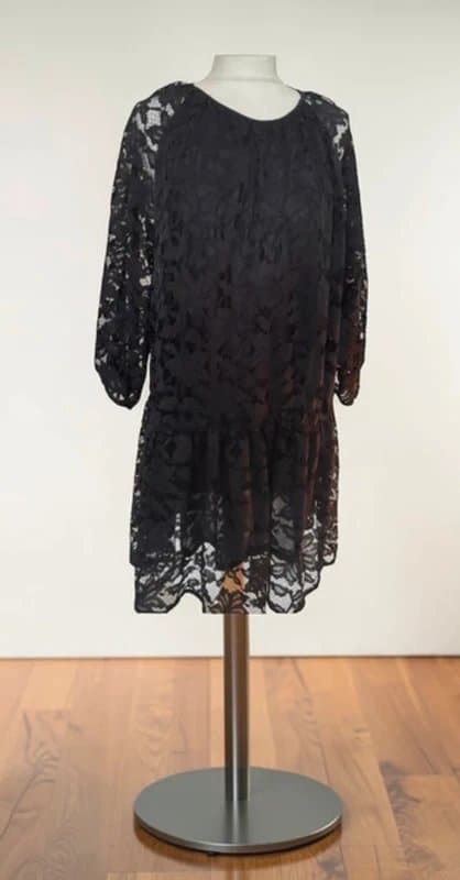 H&M H&M Black Lace Dress Size M - Elegant Long Sleeve