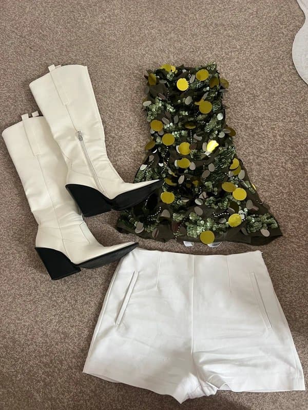 ASOS asos arrange halterneck sequin top