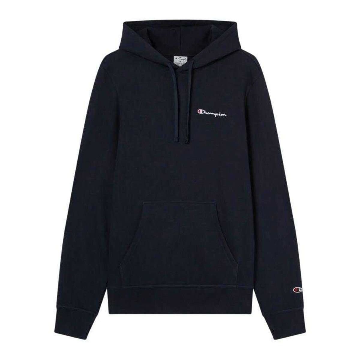 Champion Champion Men's Chest Logo Embroidered Hoodie in Navy