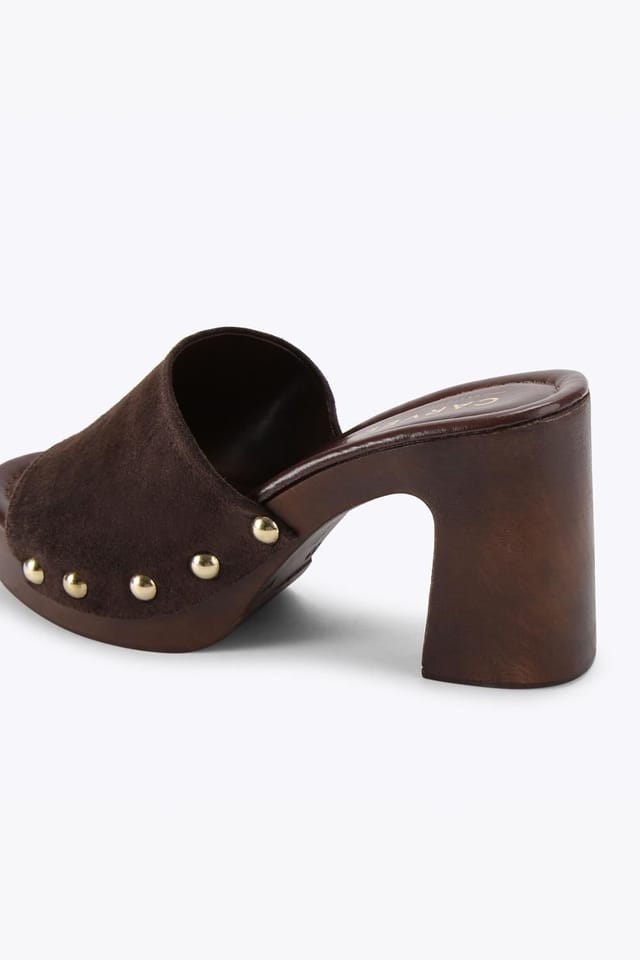 Carvela Carvela Women's 'Novella Mule' Suede Heels in Brown - 3