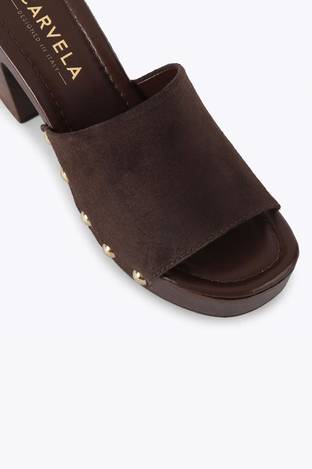 Carvela Carvela Women's 'Novella Mule' Suede Heels in Brown - 4