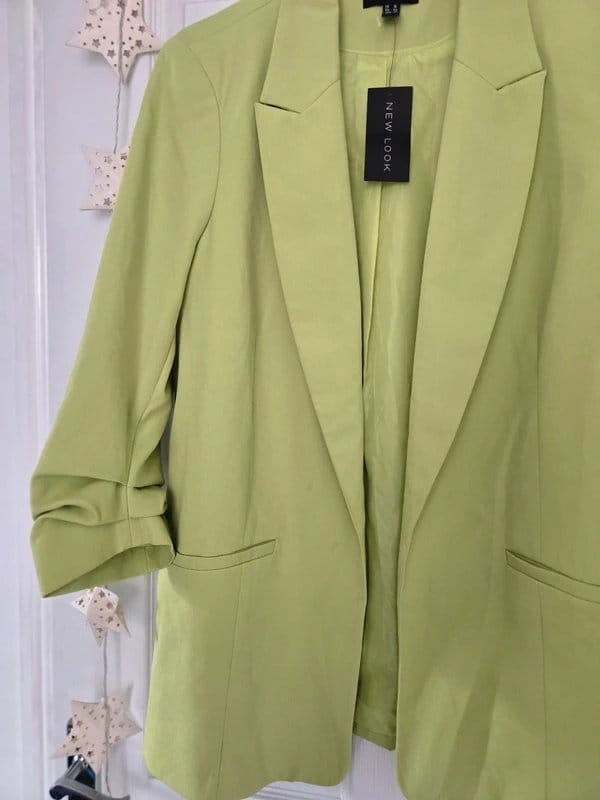 New Look Lime Green Blazer Size 16 Fits 12-14