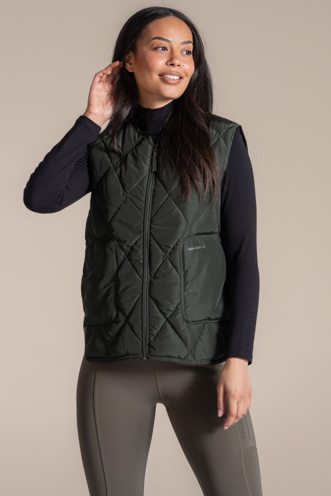 Craghoppers Craghoppers Women's Borage TermoPro Water-Repellent Bodywarmer in Dark Green