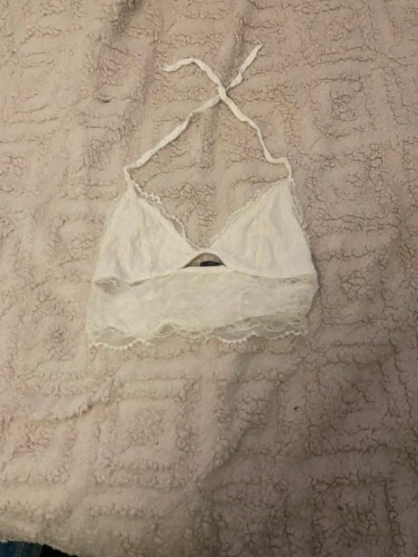 Bershka Lace white top