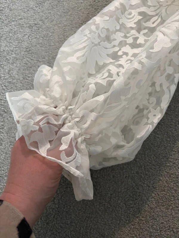 Asos luxe White lace co ord set.