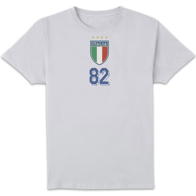 Toffs Football Toffs Football Men's Italy 1982 Champions T-Shirt - White - 1