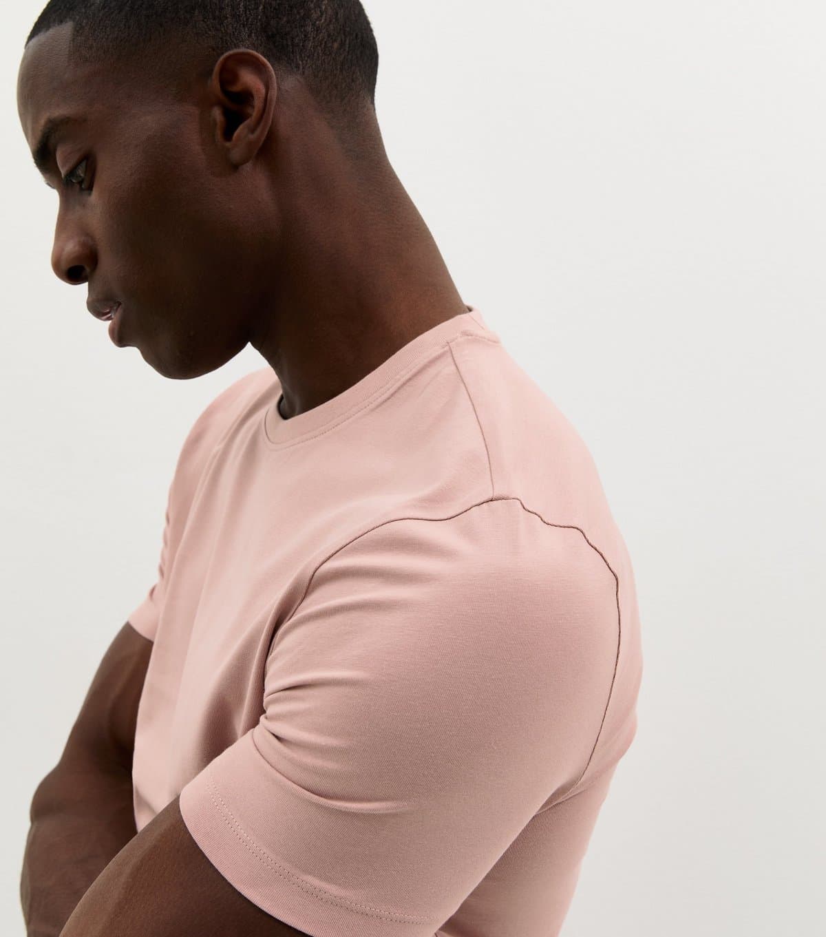 New Look New Look Pink Muscle Fit T-Shirt