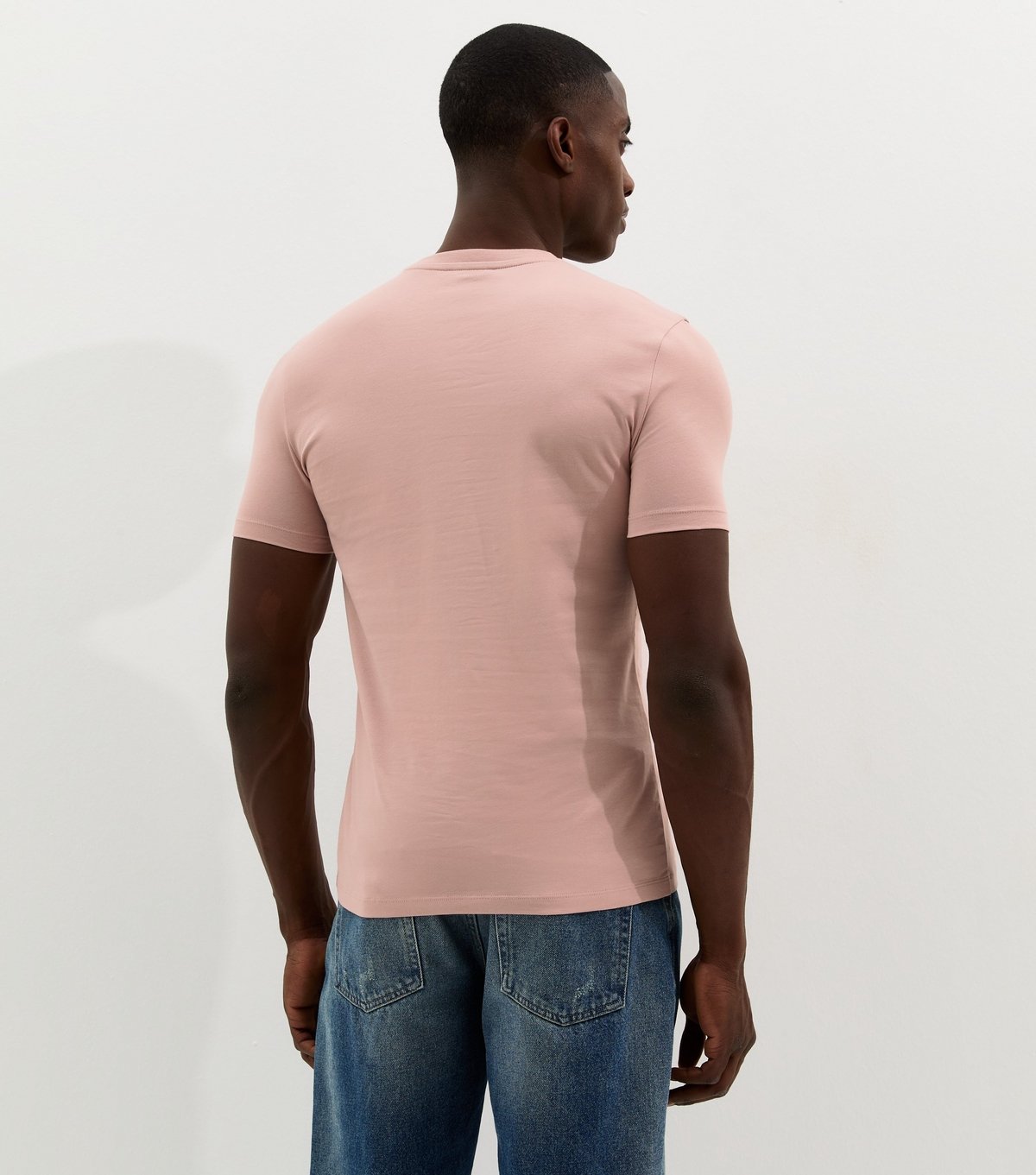 New Look Men's Pink Muscle Fit T-Shirt New Look - 4