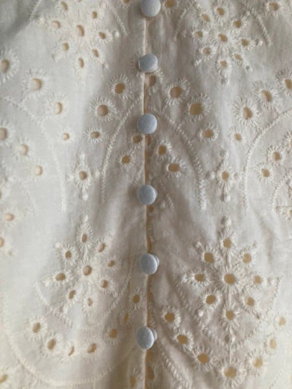 New Look Cream Lace button up top