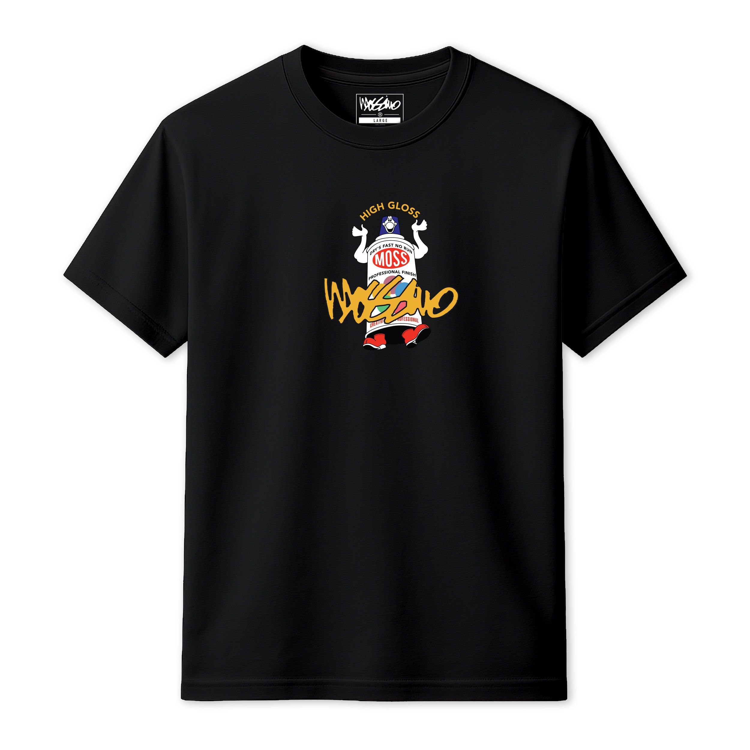 Mossimo Mossimo Men's High Gloss T-Shirt in Black - 3