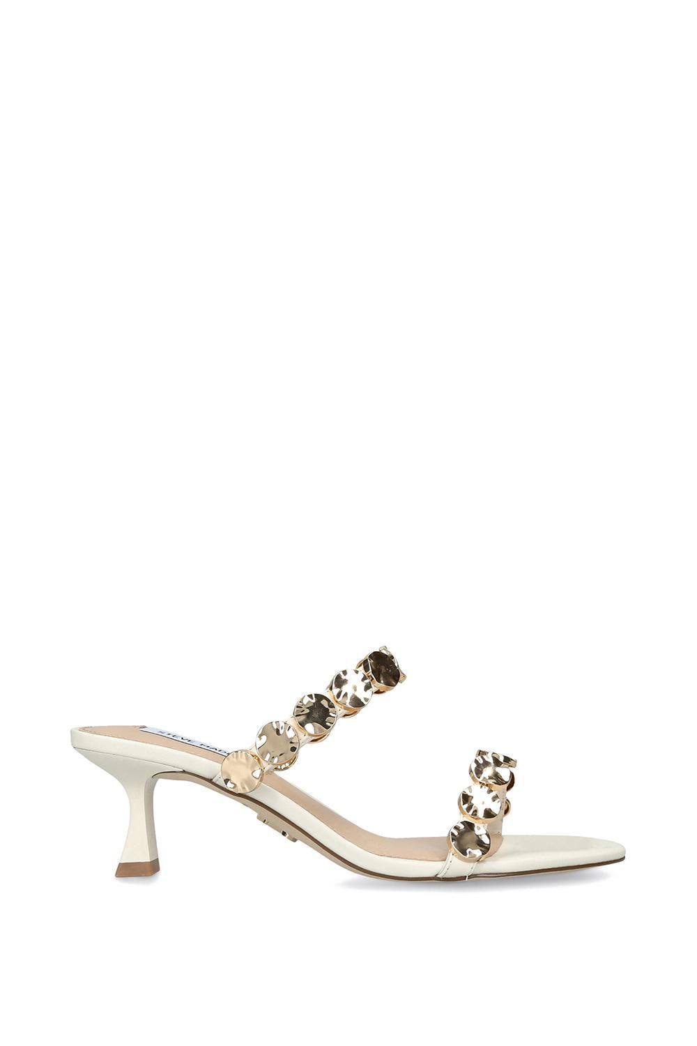 Steve Madden STEVE MADDEN Women's 'Annika White' Leather Sandals in White - 4