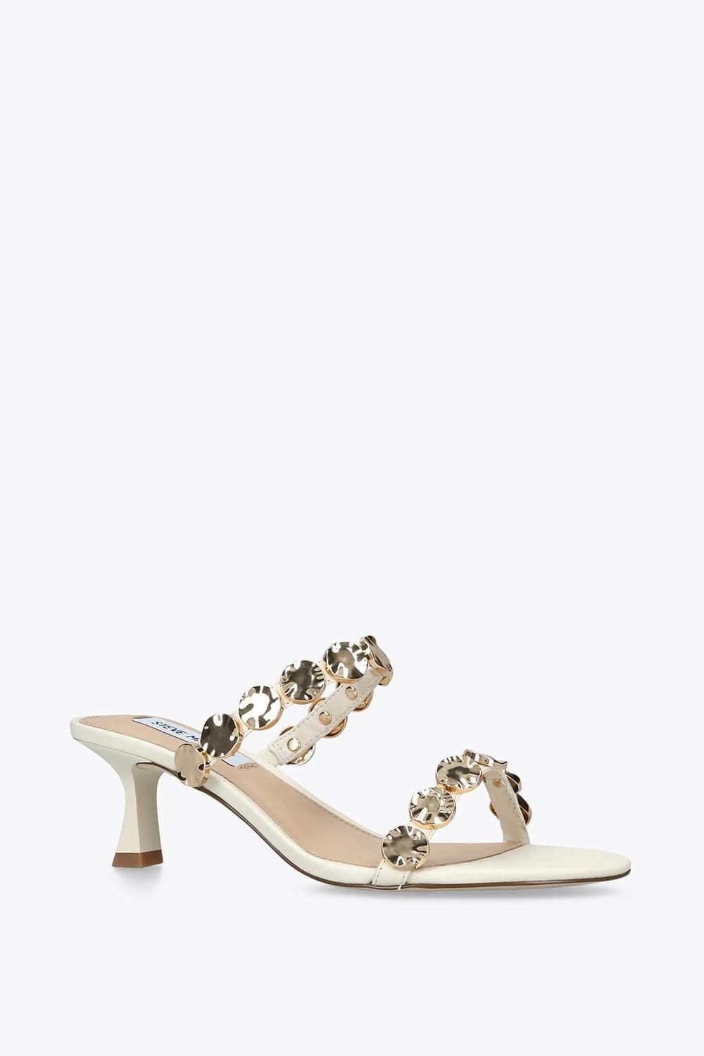 Steve Madden STEVE MADDEN Women's 'Annika White' Leather Sandals in White - 4