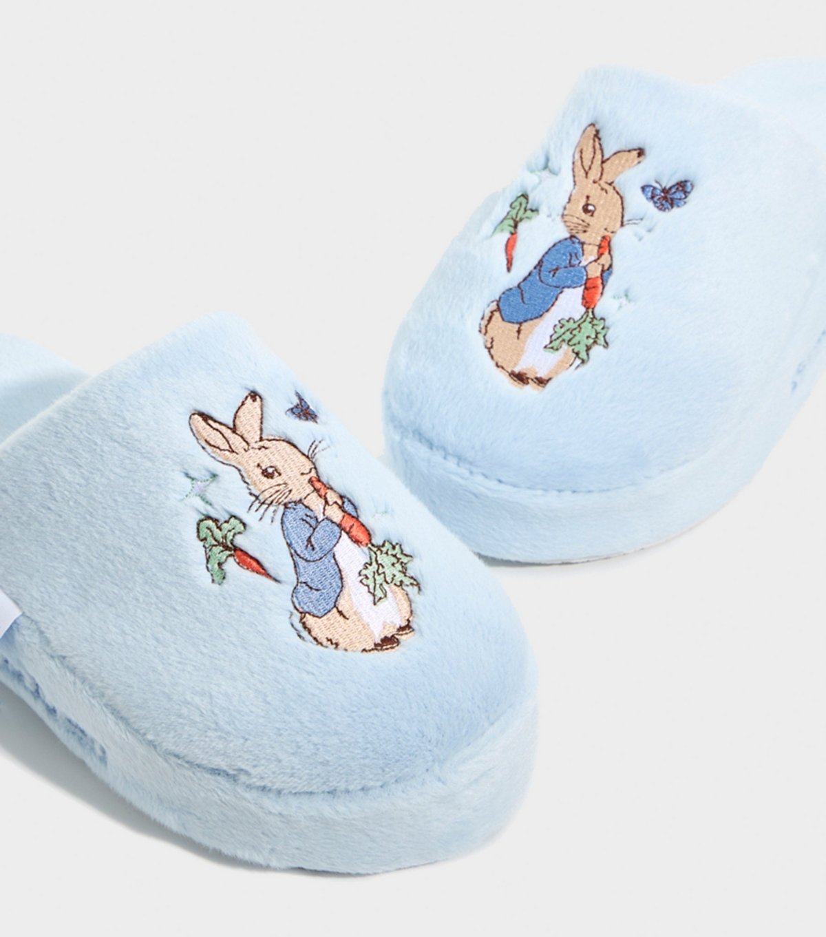 Skinnydip Women's Light Blue Embroidered Peter Rabbit Slippers Skinnydip New Look - 2