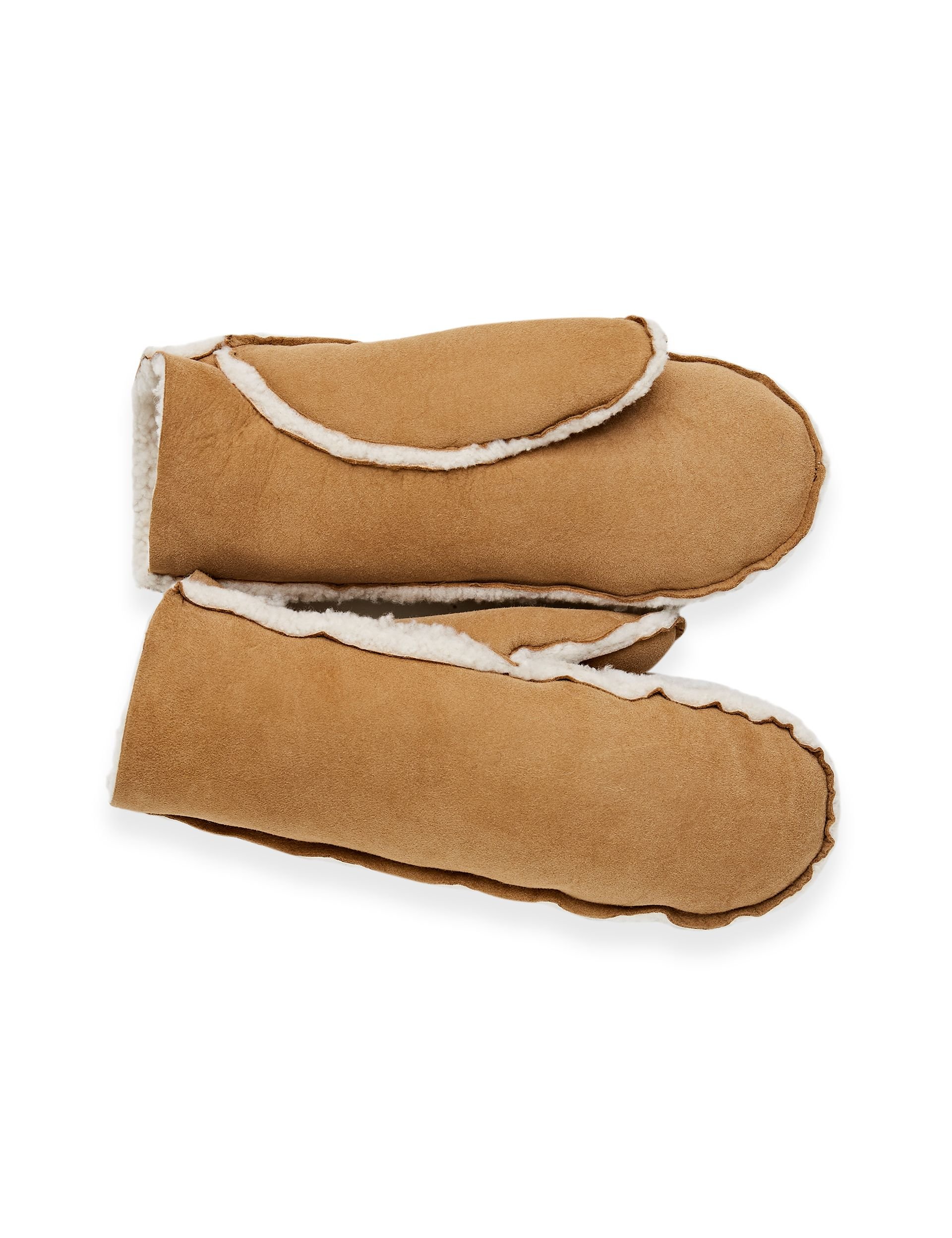 Celtic & Co Celtic & Co Women's British Sheepskin Mitts in Light Tan - 2