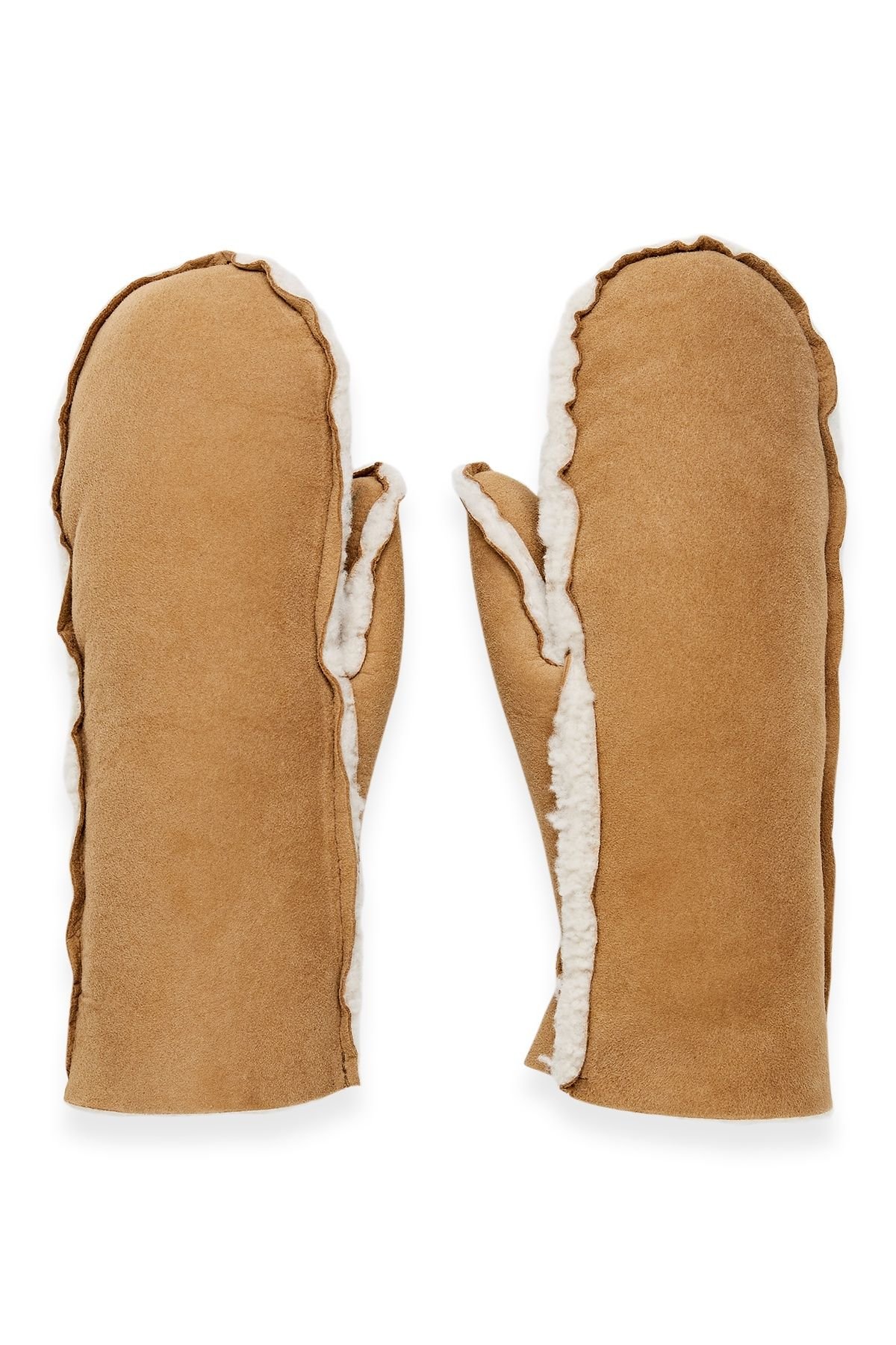 Celtic & Co Celtic & Co Women's British Sheepskin Mitts in Light Tan - 4