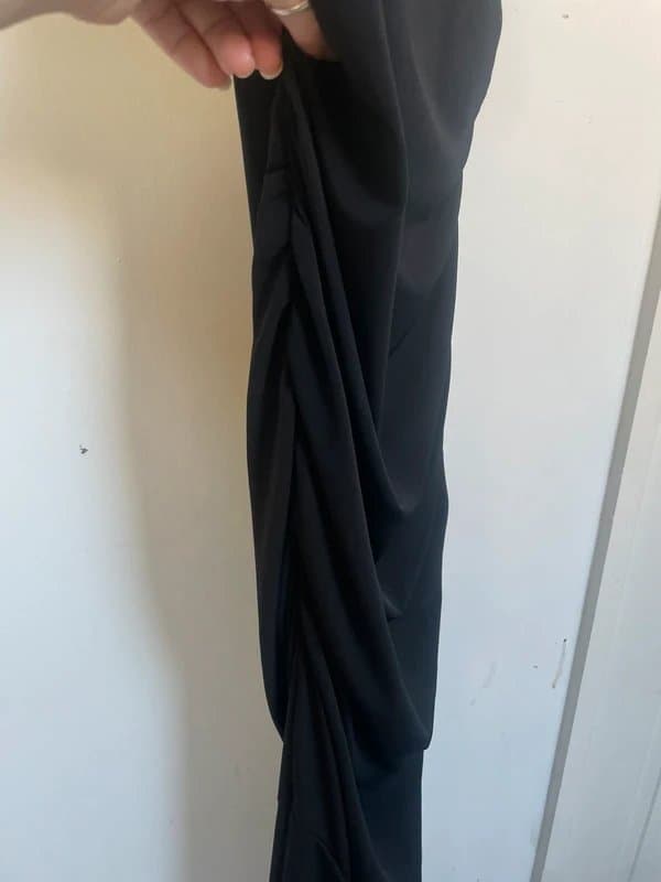 Bershka Berksha women’s black maxi evening occasion dress size M