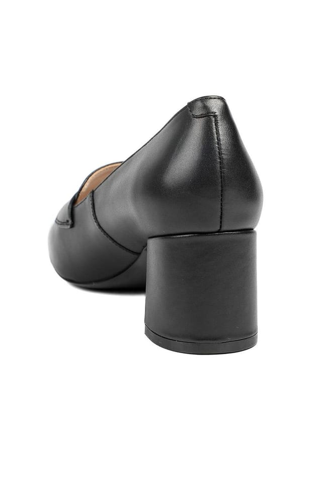 Jones Bootmaker Jones Bootmaker Women's Zeta Leather Court Shoes in Black - 3