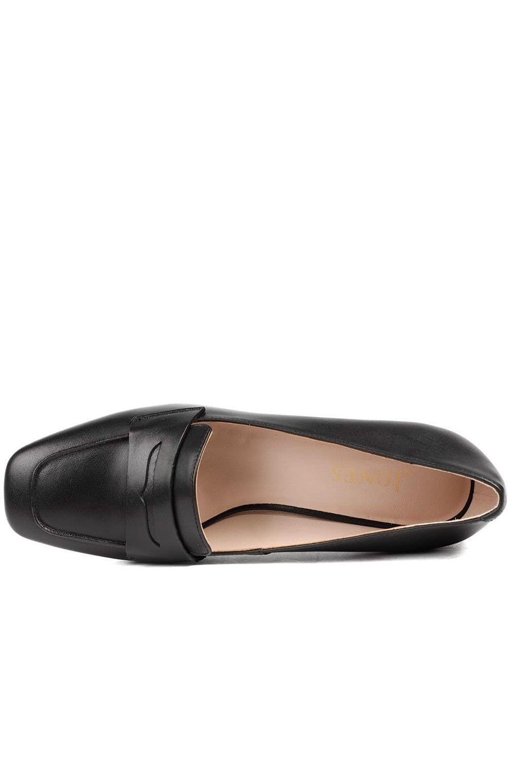Jones Bootmaker Jones Bootmaker Women's Zeta Leather Court Shoes in Black - 4