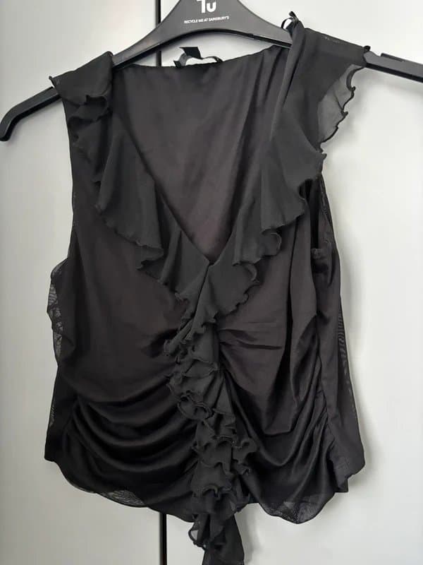 New Look New look black ruched top