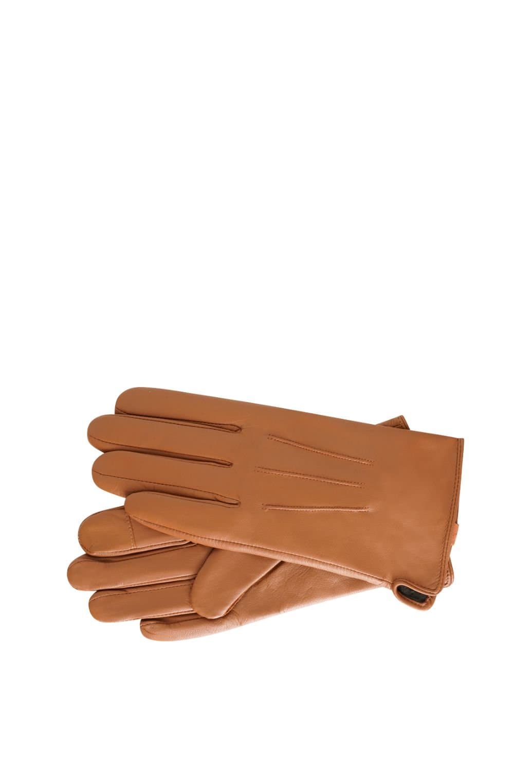 Barneys Originals Barneys Originals Brown Leather Gloves for Women