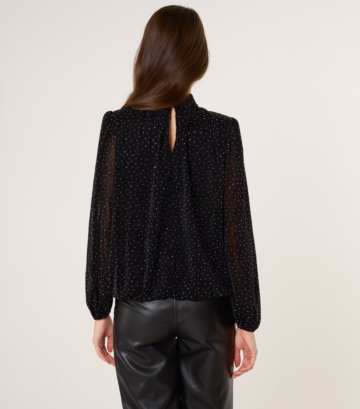 Blue Vanilla Women's Black Diamante Embellished Top Blue Vanilla New Look - 4