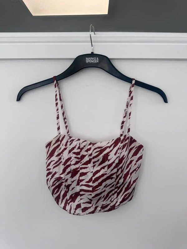 Bershka zebra top
