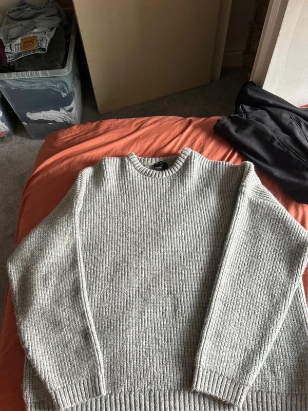 ASOS Design Grey Knit Jumper