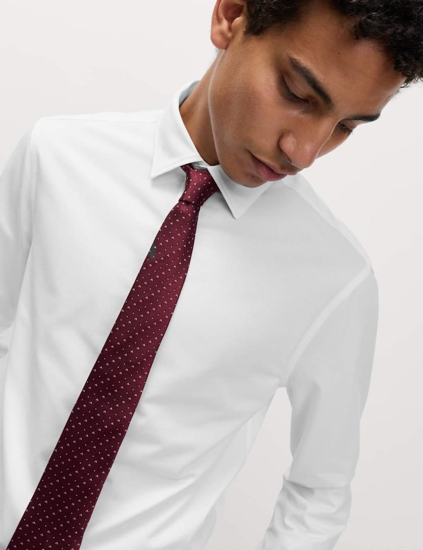 Marks & Spencer M&S Regular Fit Ultimate Jersey Shirt White - 1