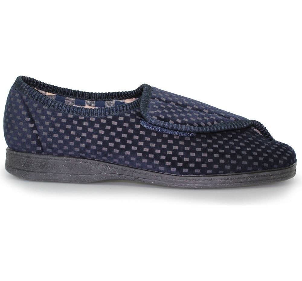 Goodyear Goodyear Men's Columbus II Checked Slippers in Navy