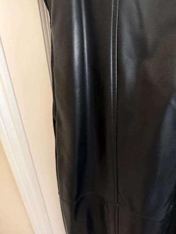George BNWT leather look buttoned dress in black from George size 20 - 1