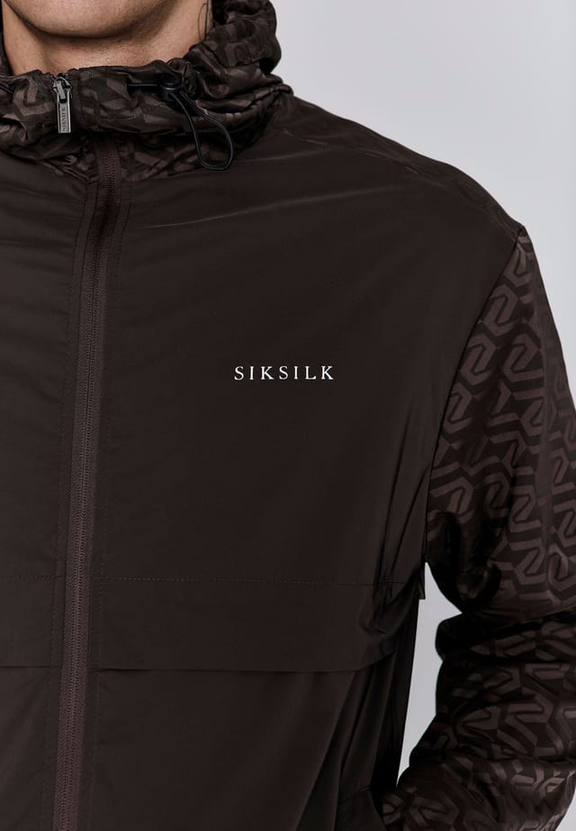 SikSilk SikSilk Men's Brown AOP Windbreaker - 2