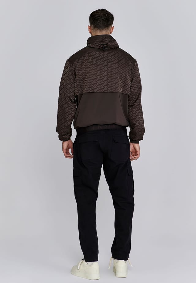 SikSilk SikSilk Men's Brown AOP Windbreaker - 3