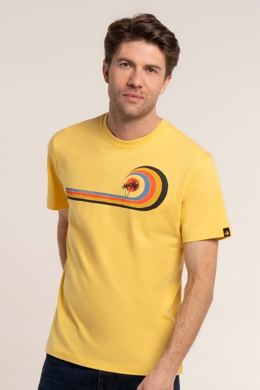 Brakeburn Brakeburn Men's PARTINGTON T-SHIRT in Yellow