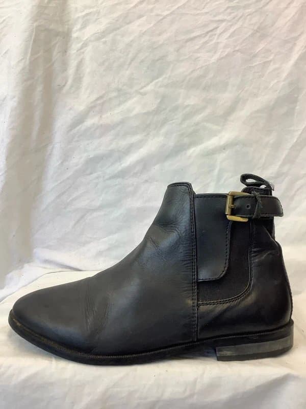 Topshop Ladies Topshop Black Leather boots size  5