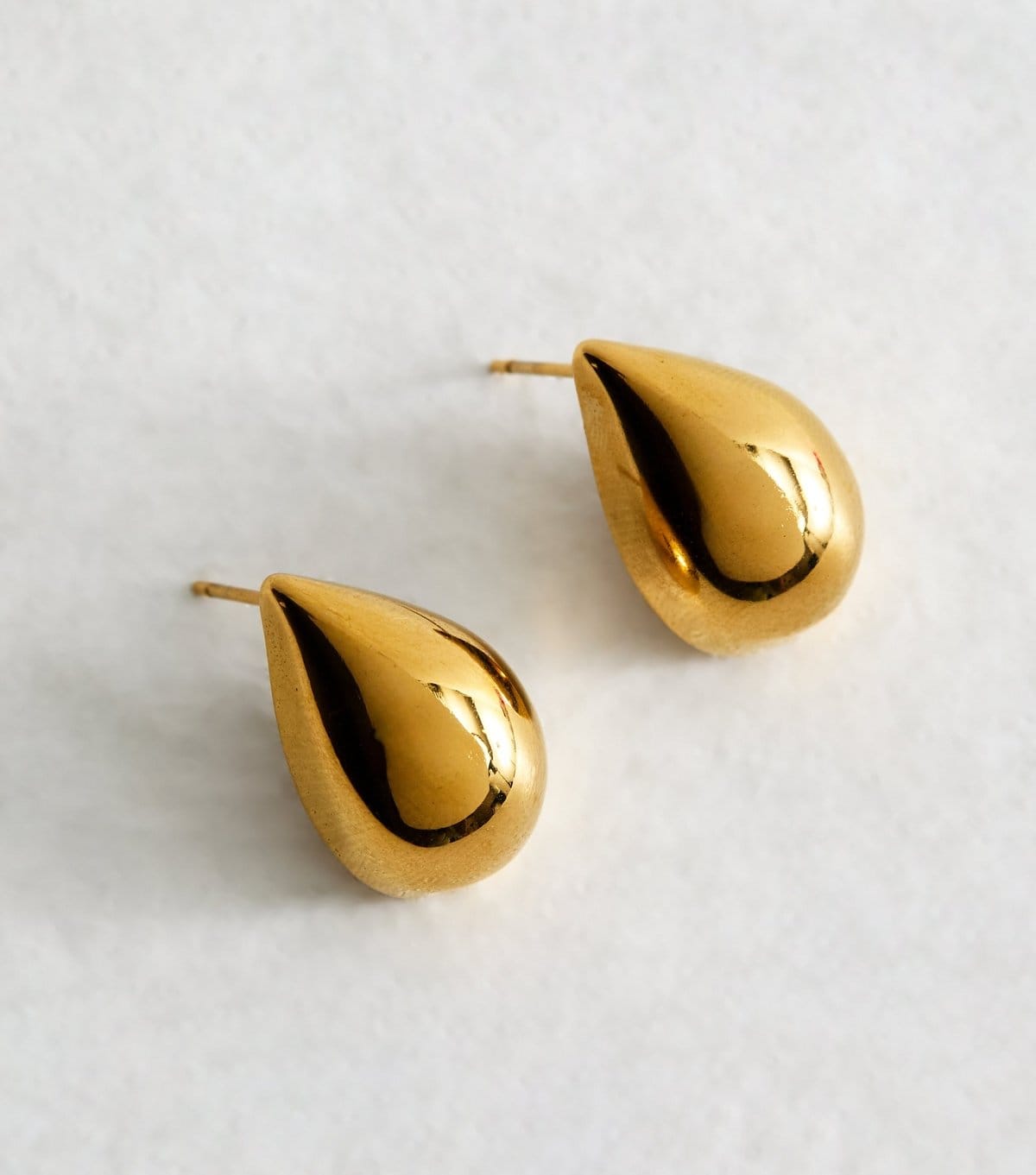 New Look Gold Tone Waterproof Teardrop Earrings New Look - 4