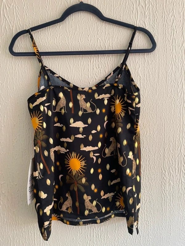 Never Fully Dressed Black Leopard Print Cami Top