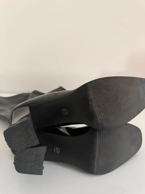 ASOS Black Patent Leather Boots UK8