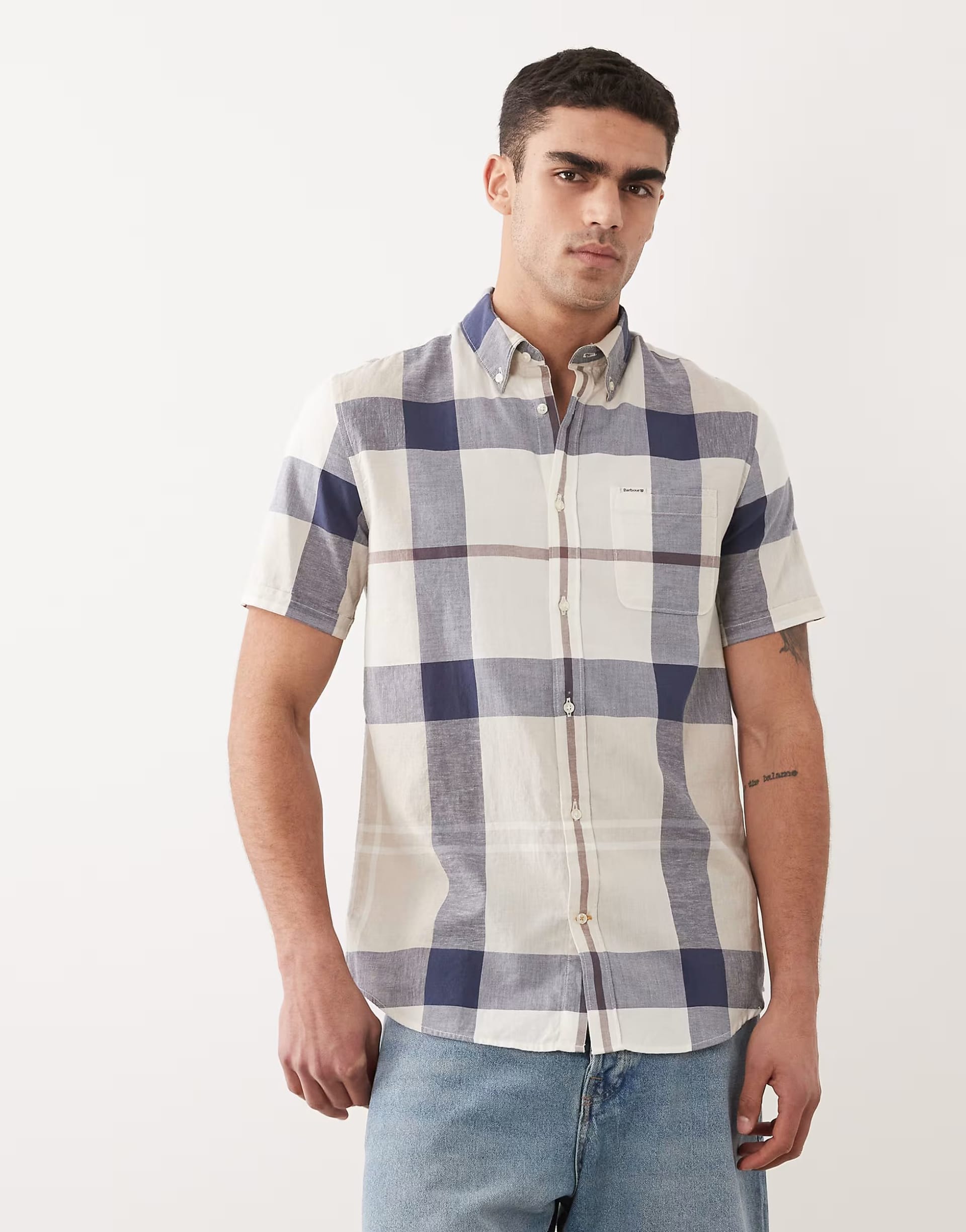 ASOS Barbour Douglas Beige Tartan Shirt