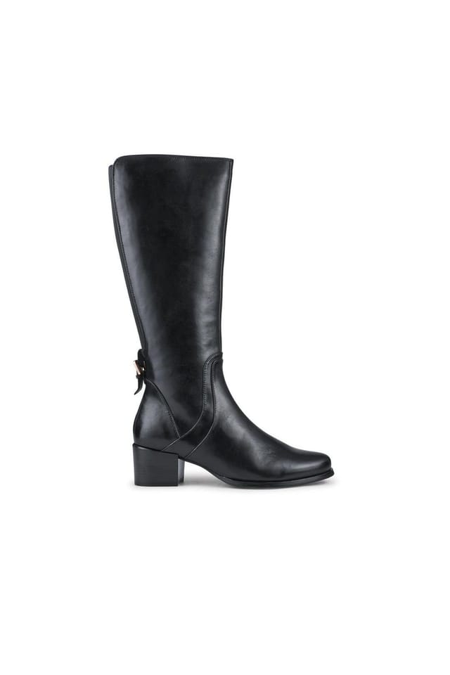 Jones Bootmaker Jones Bootmaker Women's Dancer Premium Leather Calf-Length Boots in Black - 2