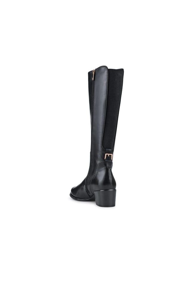 Jones Bootmaker Jones Bootmaker Women's Dancer Premium Leather Calf-Length Boots in Black - 3