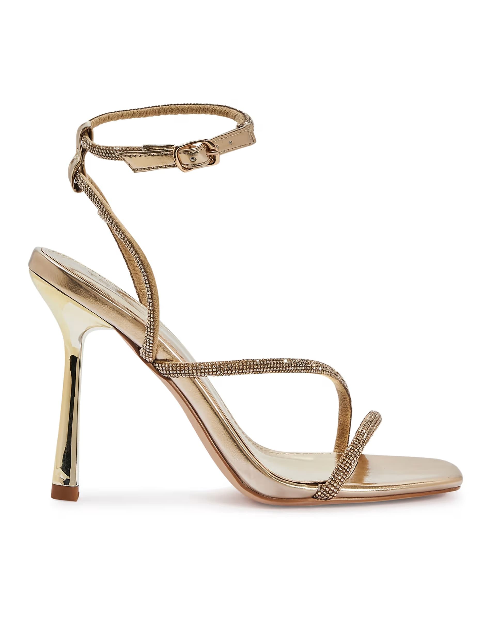 ASOS ASOS Gold Metallic Stiletto Heel Sandals
