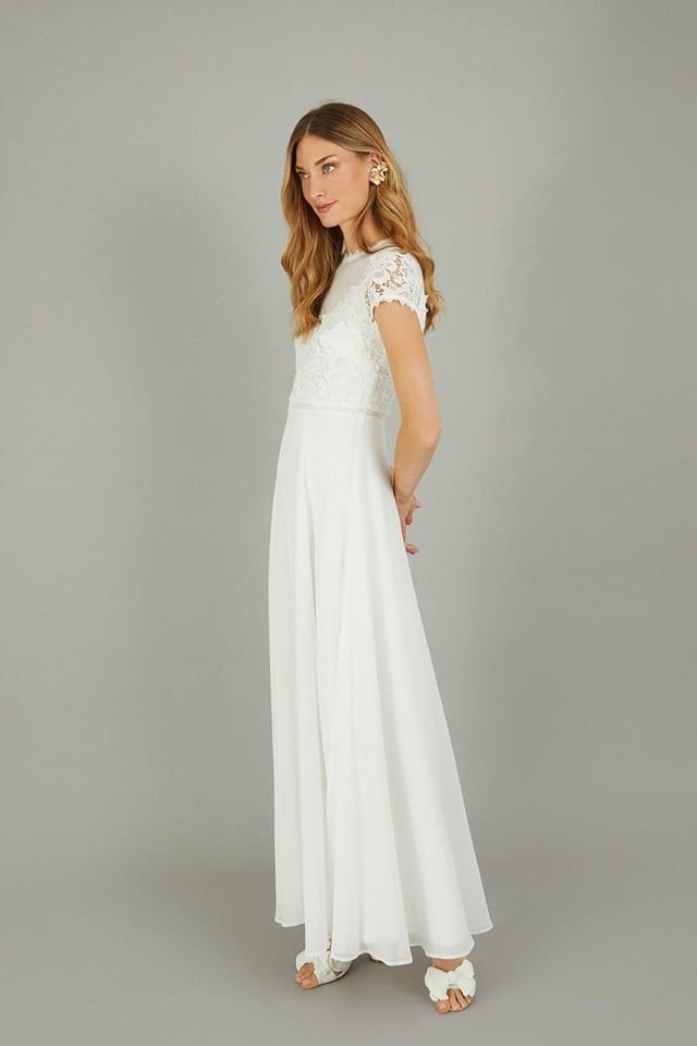 Monsoon Monsoon Women's 'Angela' Lace Bridal Maxi Dress in Ivory - 2