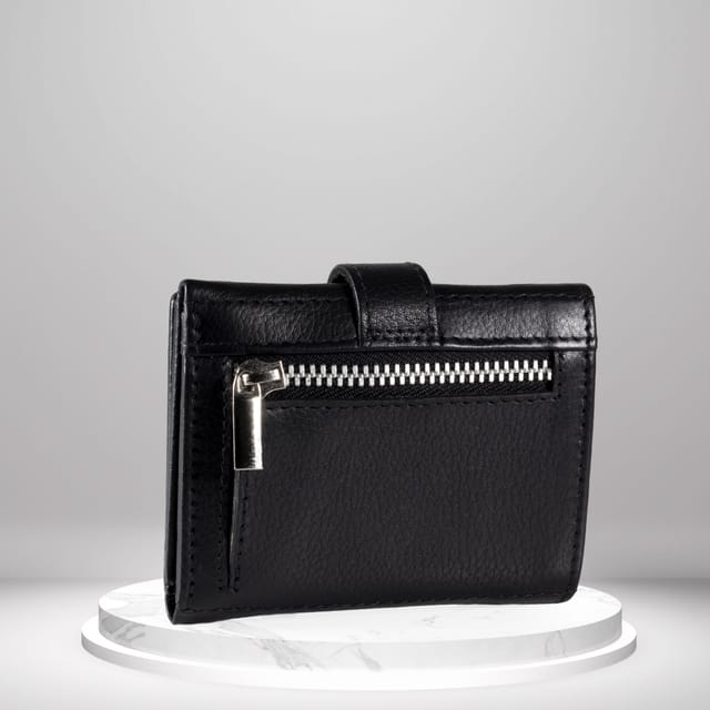Pierre Cardin Pierre Cardin Men's Mens Genuine Leather Wallet RFID Blocking Coin Pocket Zip Around Slim in Black - 2