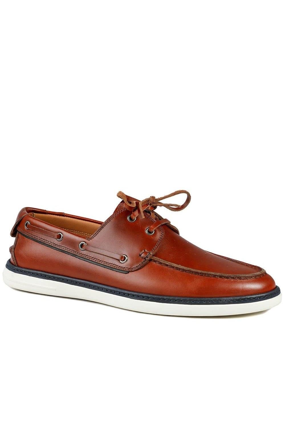 Jones Bootmaker Jones Bootmaker Men's Patton Leather Moccasins in Tan