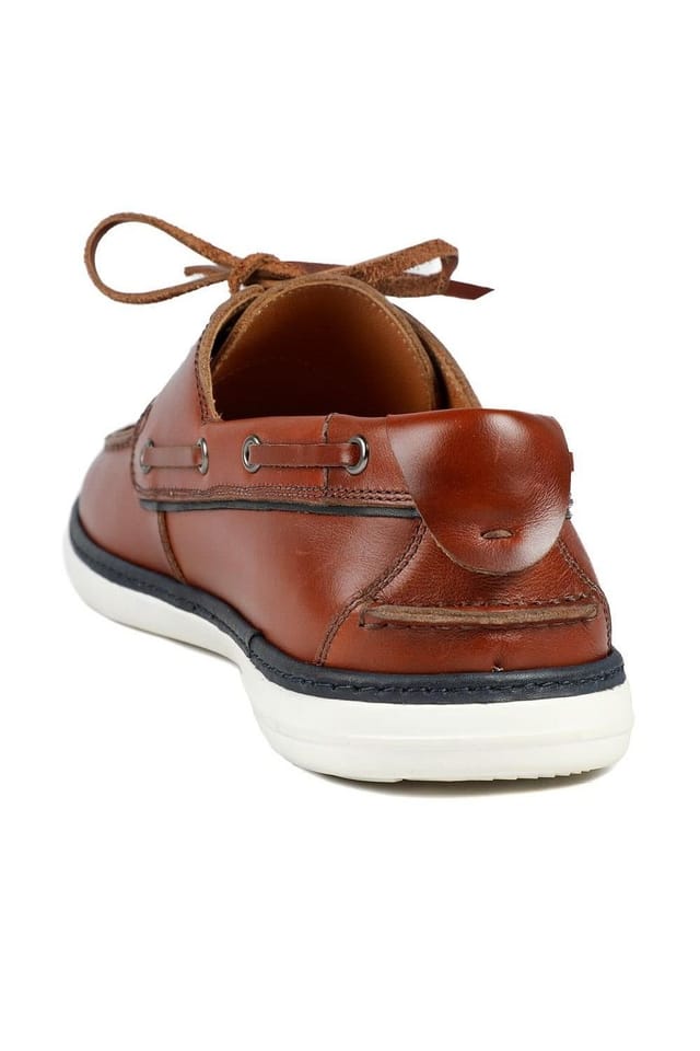 Jones Bootmaker Jones Bootmaker Men's Patton Leather Moccasins in Tan - 3