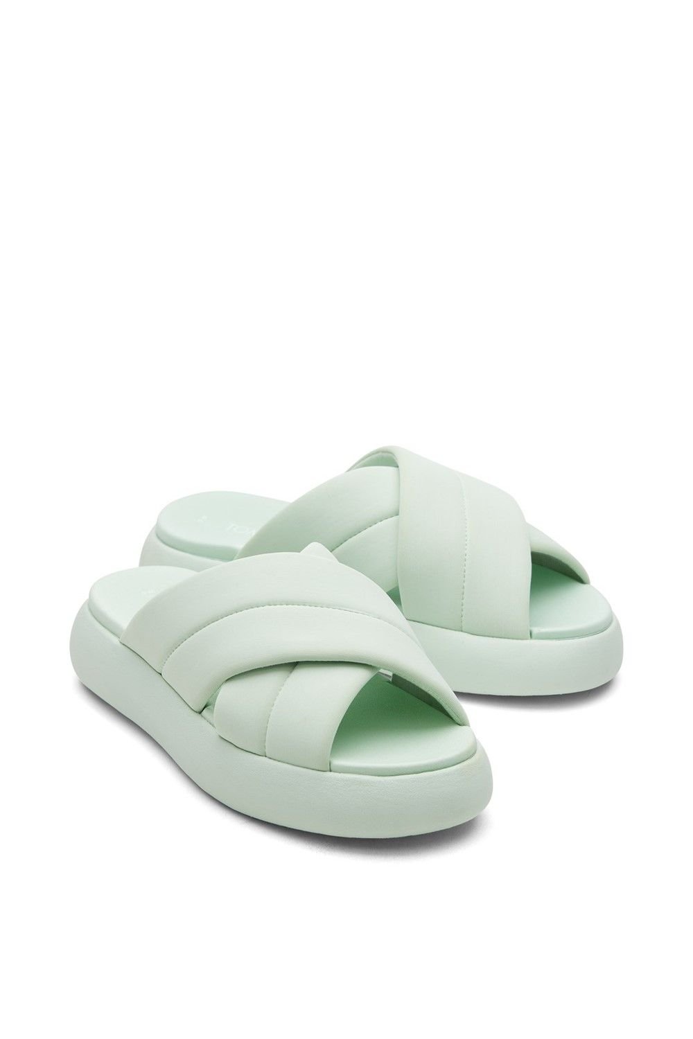 TOMS TOMS Women's Mallow Crossover' Mule Summer in Green - 3