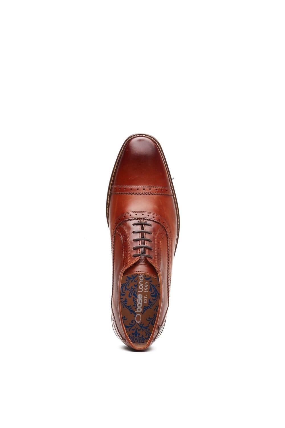 Base London Base London Men's Ascot Toe Cap Oxford Shoe in Tan - 4